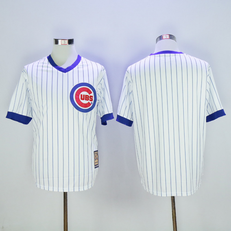 Men Chicago Cubs Blank White 1988 MLB Jerseys->women mlb jersey->Women Jersey